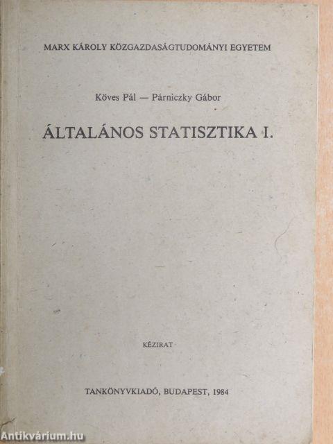 Általános statisztika I-II.