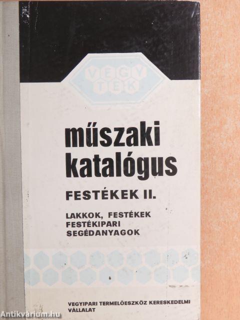 Műszaki katalógus - Festékek II.