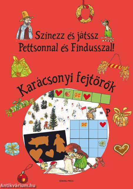Színezz és játssz Pettsonnal és Findusszal! - Karácsonyi fejtörők