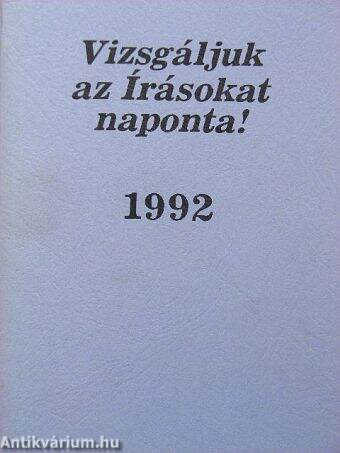 Vizsgáljuk az Írásokat naponta! 1992