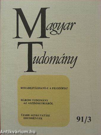 Magyar Tudomány 1991. március