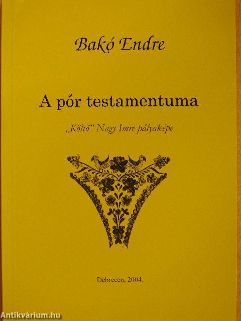 A pór testamentuma