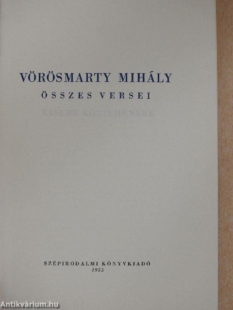 Vörösmarty Mihály összes versei I-II.