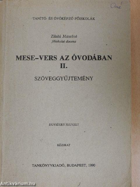 Mese-vers az óvodában II.