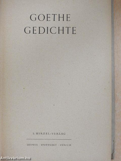 Goethe Gedichte