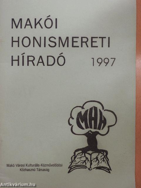 Makói Honismereti Híradó 1997/1.