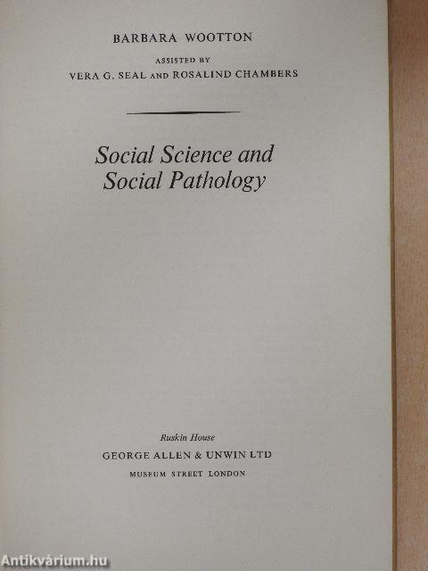 Social science and social pathology