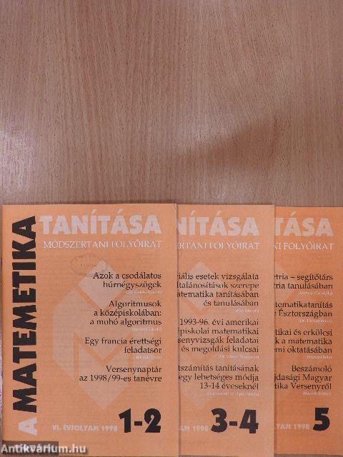 A matematika tanítása 1998/1-5.