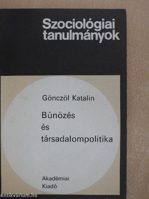 Bűnözés és társadalompolitika