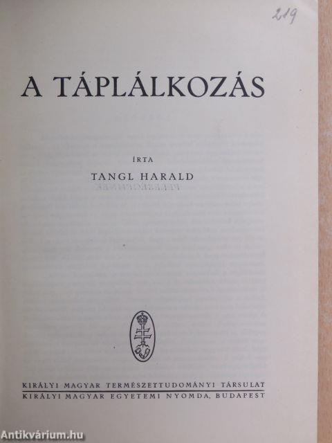 A táplálkozás