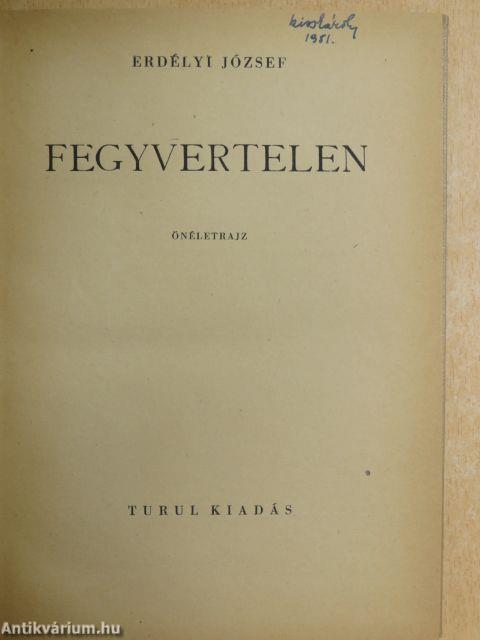 Fegyvertelen (Tiltólistás kötet)