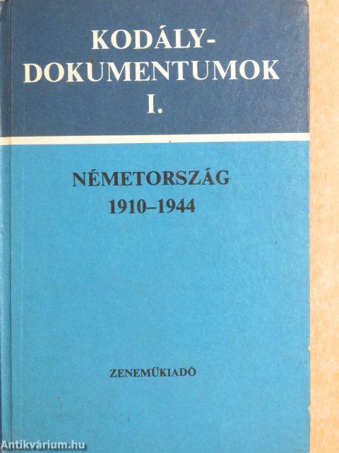 Kodály-dokumentumok I.