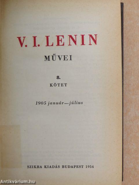 V. I. Lenin művei 8.