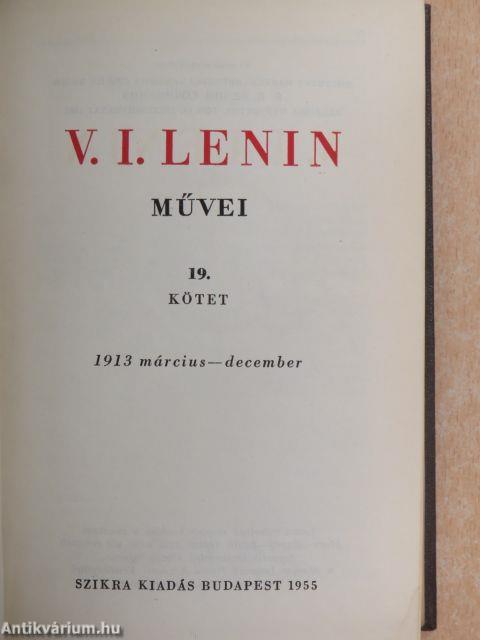 V. I. Lenin művei 19.