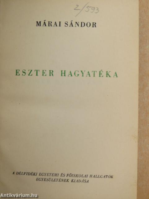 Eszter hagyatéka/Déli szél