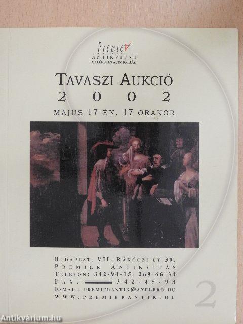 Tavaszi aukció 2002 május 17-én, 17 órakor