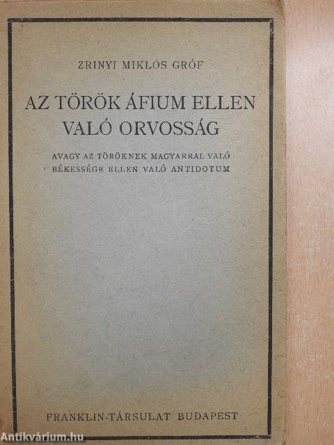 Az török áfium ellen való orvosság