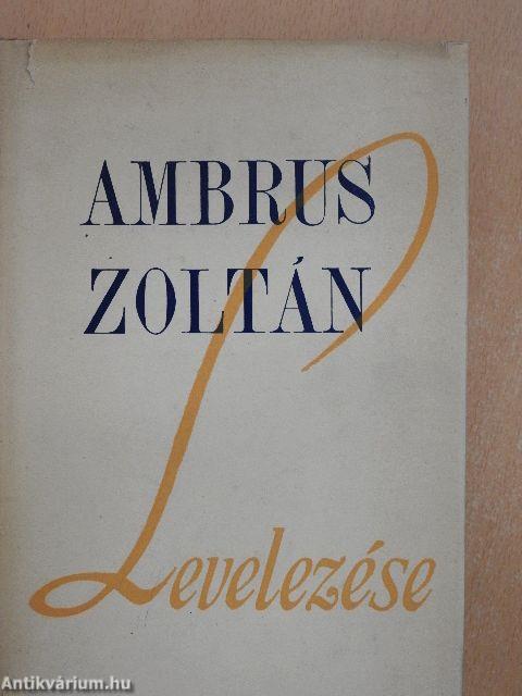 Ambrus Zoltán levelezése