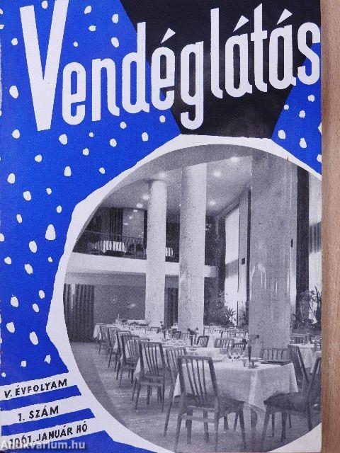 Vendéglátás 1961. január-december