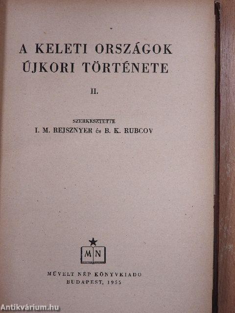 A keleti országok újkori története II.