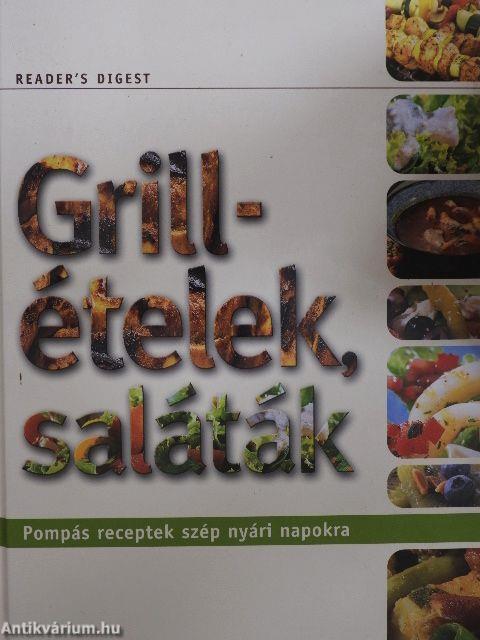 Grillételek, saláták