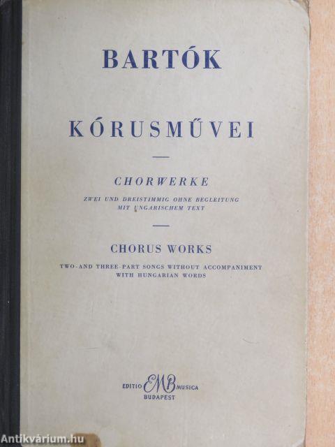 Bartók kórusművei