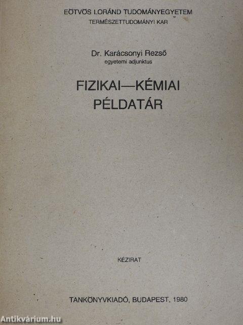 Fizikai-kémiai példatár