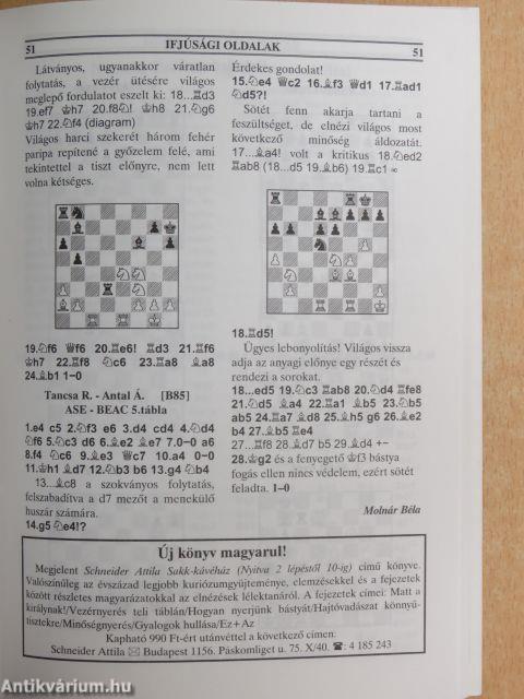 MOST - Magyar országos sakktájékoztató 1999-2000/6-7.