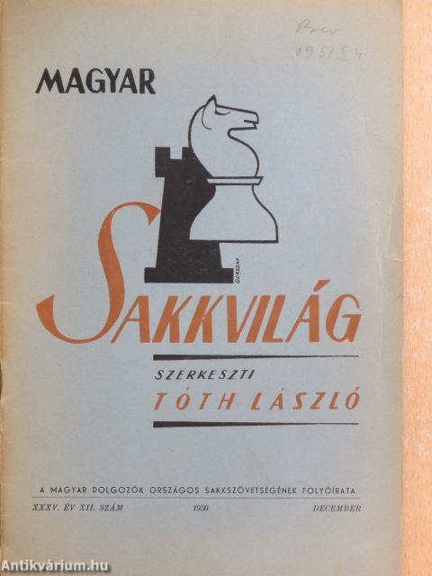 Magyar Sakkvilág 1950. december