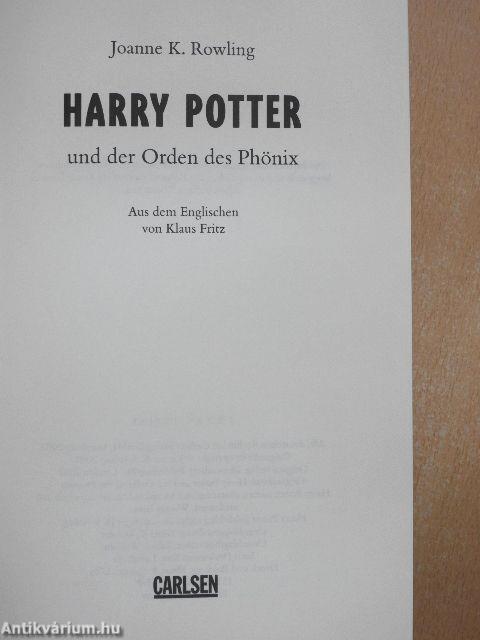 Harry Potter und der Orden des Phönix