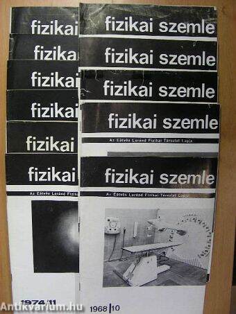 Fizikai Szemle 1968-1969., 1971., 1973-1977., 1979., 1983. (vegyes számok) (11 db)