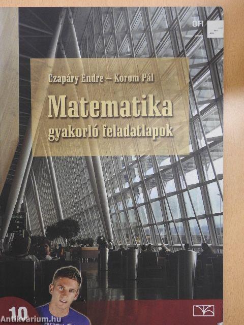 Matematika gyakorló feladatlapok 10.