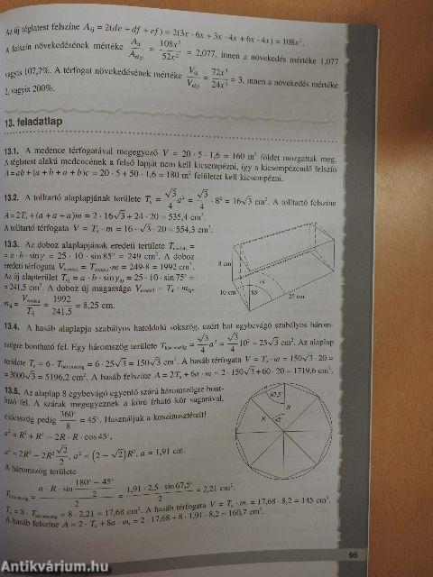 Matematika gyakorló feladatlapok 12.