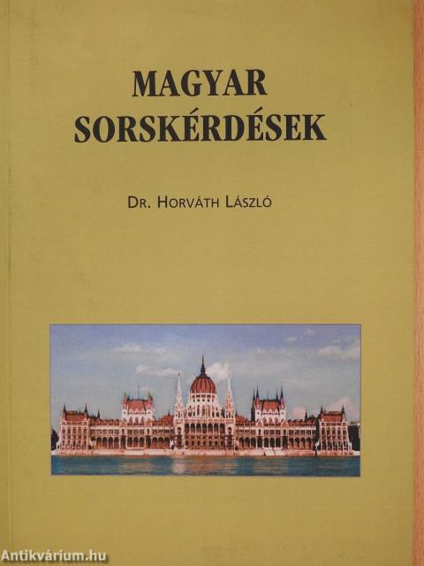 Magyar sorskérdések (dedikált példány)