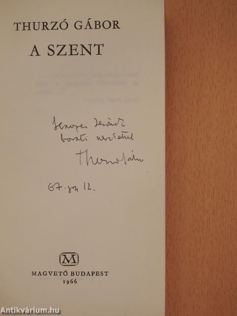 A szent (dedikált példány)