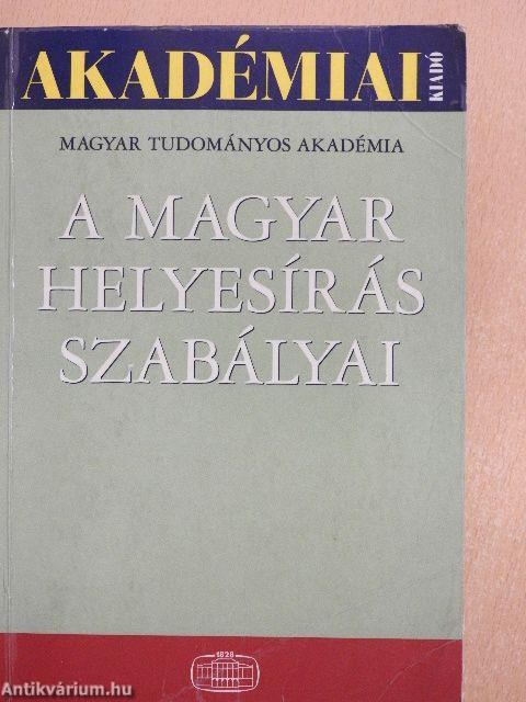 A magyar helyesírás szabályai