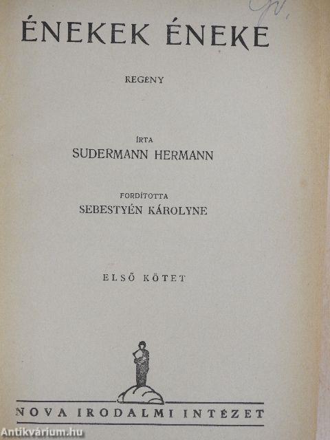 Énekek éneke I-II.