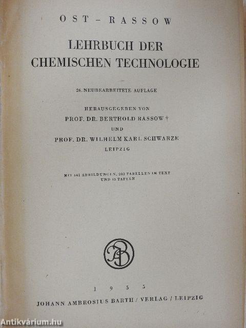 Lehrbuch der Chemischen Technologie