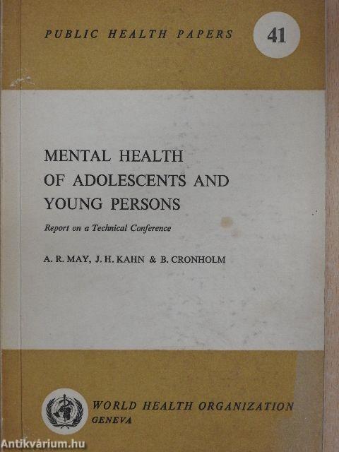 Mental Health of Adolescents and Young Persons