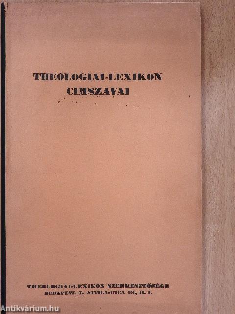 Theologiai-lexikon cimszavai