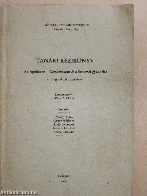 Tanári kézikönyv