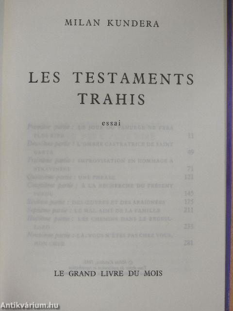 Les Testaments Trahis