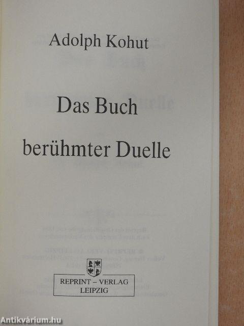 Das Buch berühmter Duelle (gótbetűs)