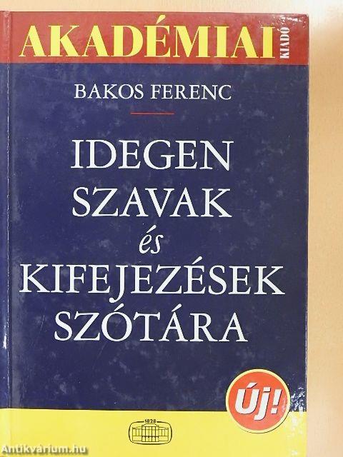 Idegen szavak és kifejezések szótára