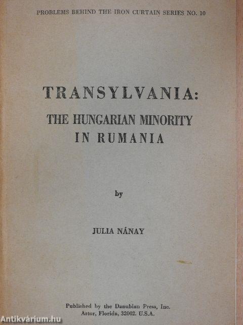 Transylvania: The Hungarian Minority in Rumania