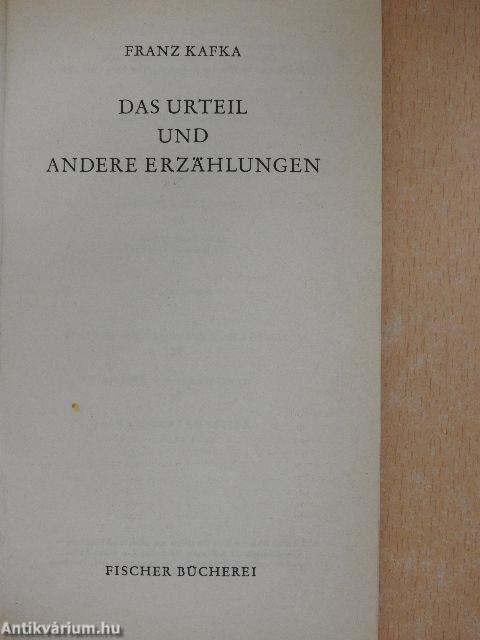 Das Urteil und andere Erzählungen