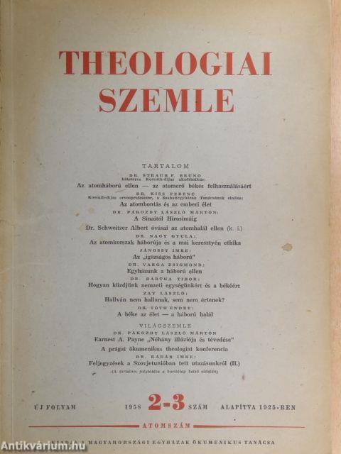 Theologiai Szemle 1958. június-július