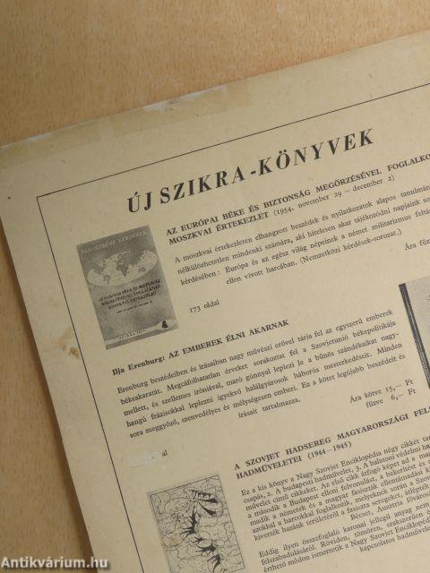 Anyag- és Adatszolgáltatás 1955. (nem teljes évfolyam)