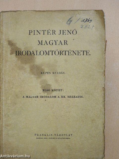 Pintér Jenő magyar irodalomtörténete I-II.