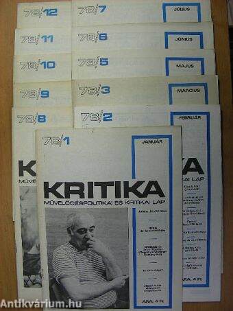 Kritika 1978. (nem teljes évfolyam)